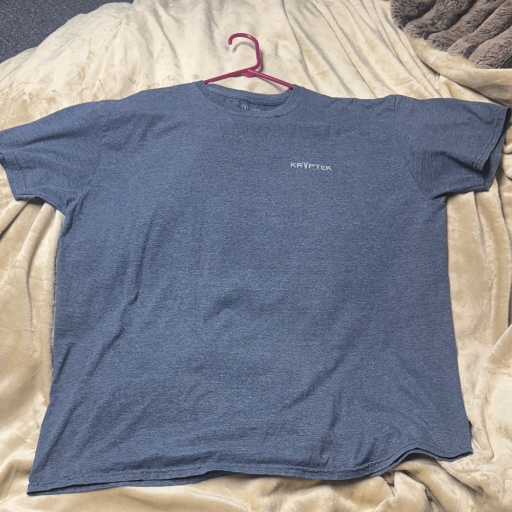 Gray Graphic Tee with Spartan Helmet Design